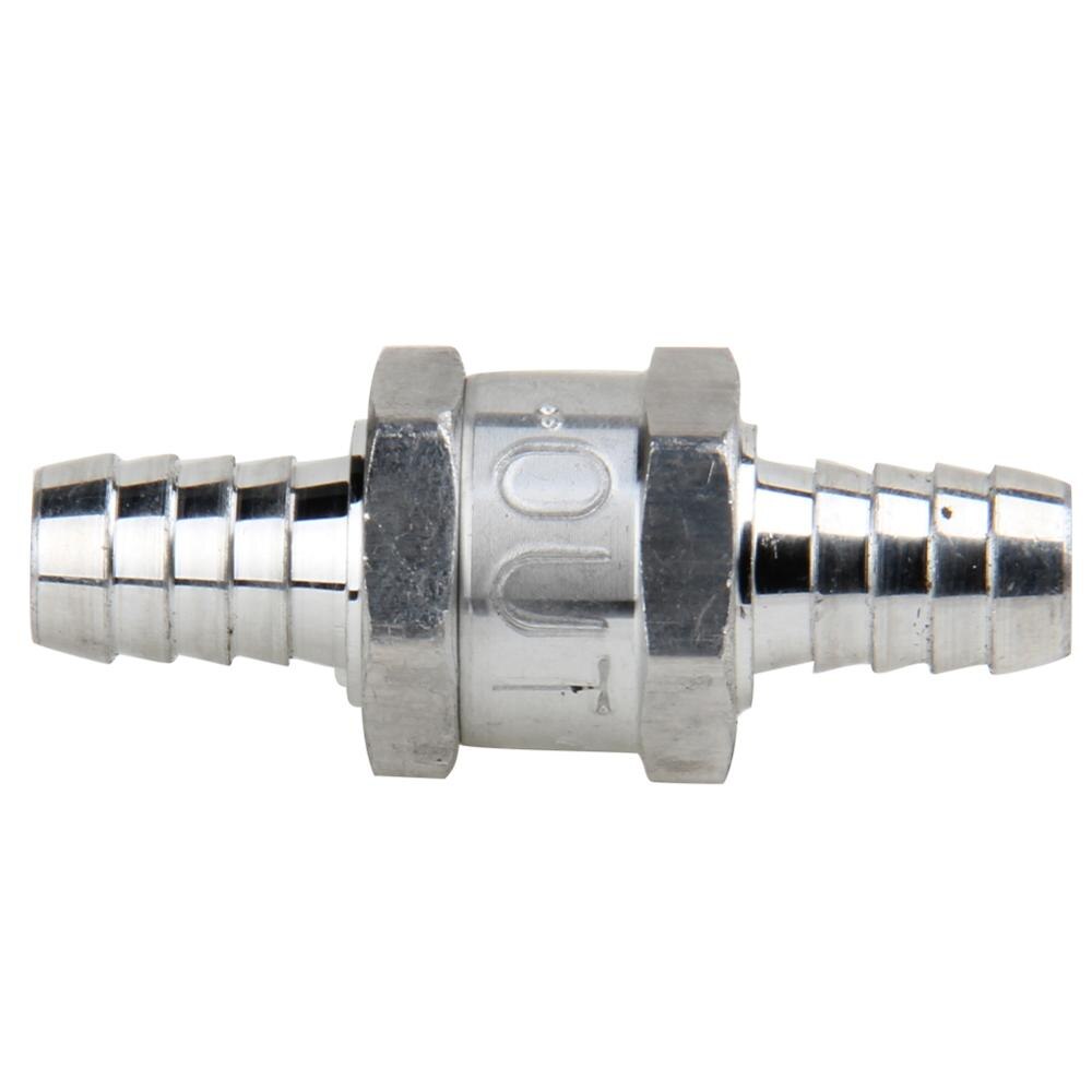 1pcs One Way Non-Return Check Valve 1/2" 12mm Alum Gas Fuel Water Oil Marine: Default Title