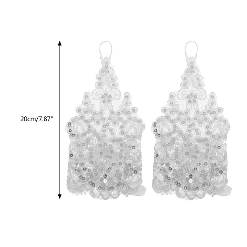 Handschoenen voor Meisjes Prinses Handschoenen Meisjes Trouwjurk Handschoen Kostuum Accessoire Kant Diamant Prestaties Fotografie