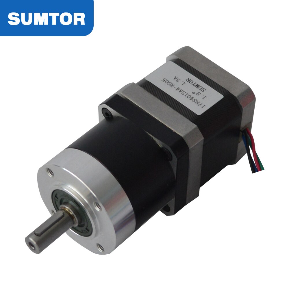nema 17 planetary gearbox 5:1 ratio with stepper motor 40mm motor body length 40N.cm holding torque