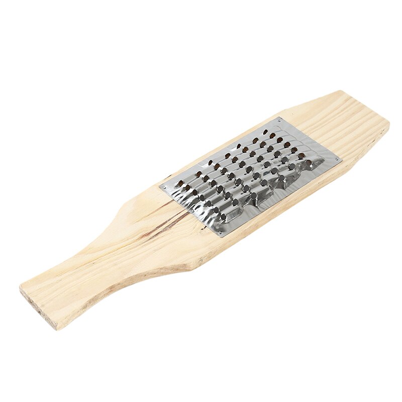 Multifunctionele roestvrijstalen kaasrasp, fruitschiller, rasp voor microplane kruiden, fruit- en groentesnijder, citroenrasp: 6 x 7 gaten