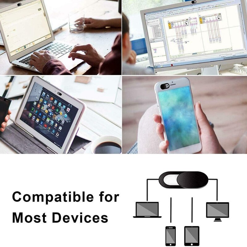 6 Pack Webcam Cover Slide Privacy Beveiliging Beschermen Sticker Laptop Camera Cover Voor Computer Pro