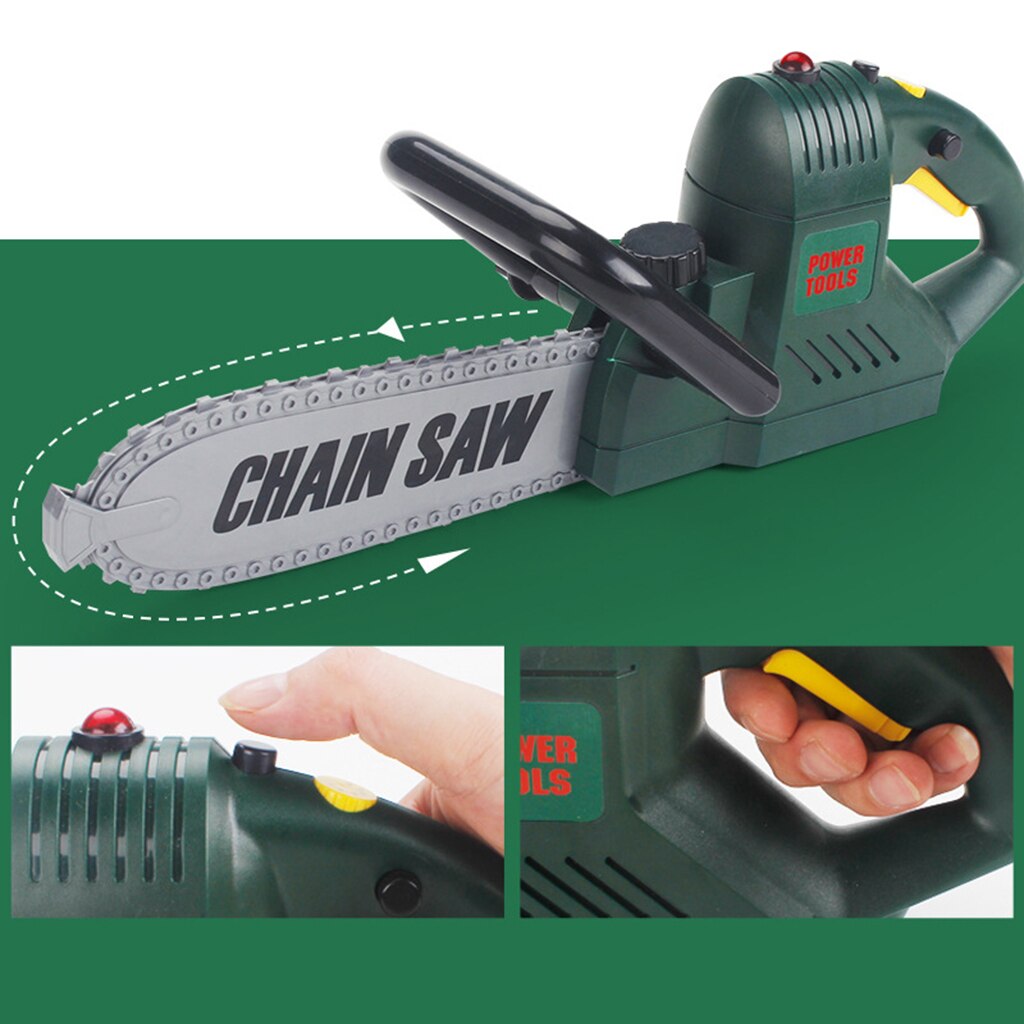 Simulation Little Engineer DIY Yard Lawn Repair Tools for Boys and Girls: 1pcs Chainsaw