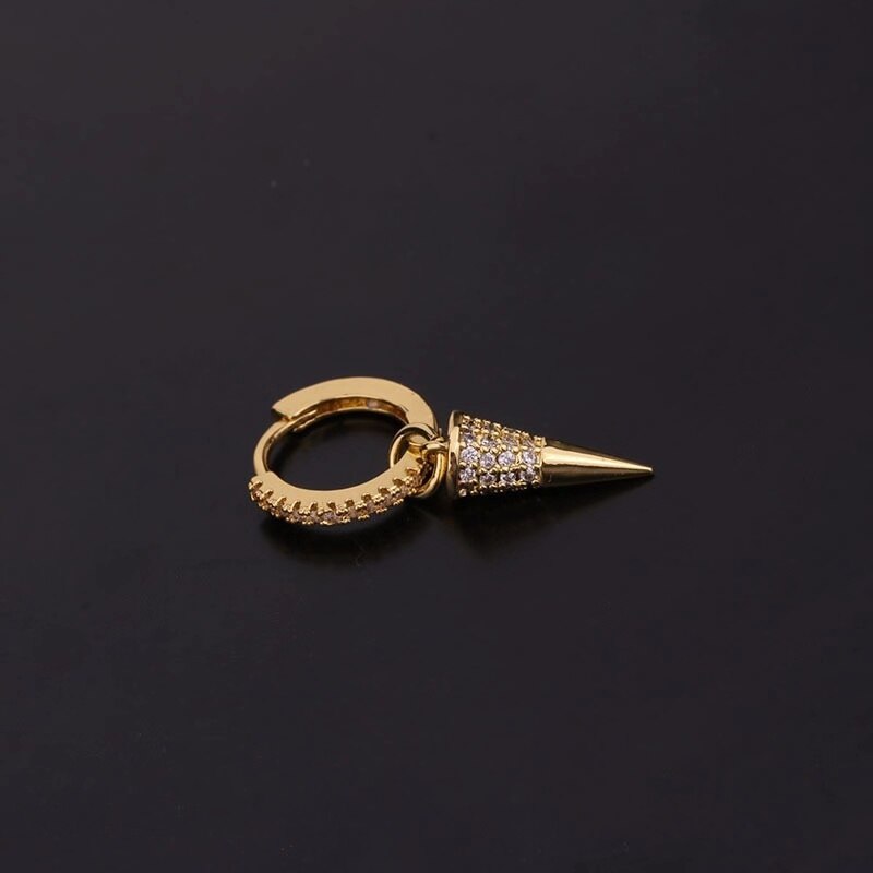 Key Snake Cross Lock Lighting CZ Ear Piercing Cartilage Earring Conch Rook Tragus Helix Cartilage Tragus Piercing Jewelry: 4