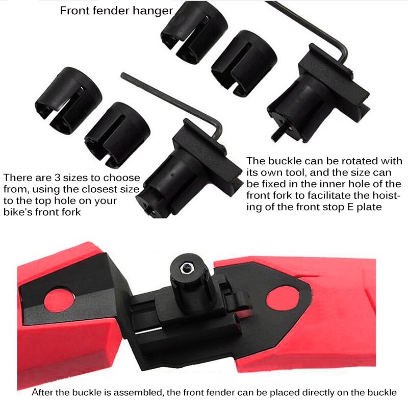 Fiets Voor/Achter Fenders 2 Kleuren Vleugels Voor Bike Fietsen Mountainbike Plastic Spatborden Fiets Accessoires Fiets onderdelen