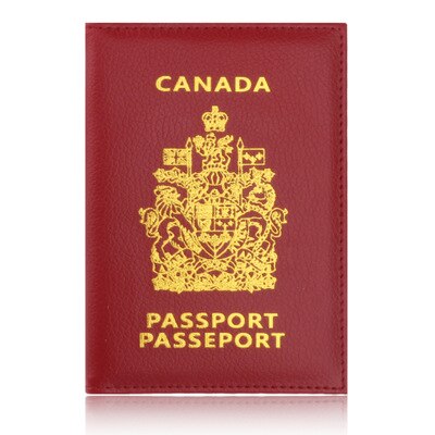 Copertina del passaporto Canada Titolare Del Passaporto della Protezione Del Raccoglitore ID Biglietto Da Visita di Carta di tarjetero hombre id porte carte monederos