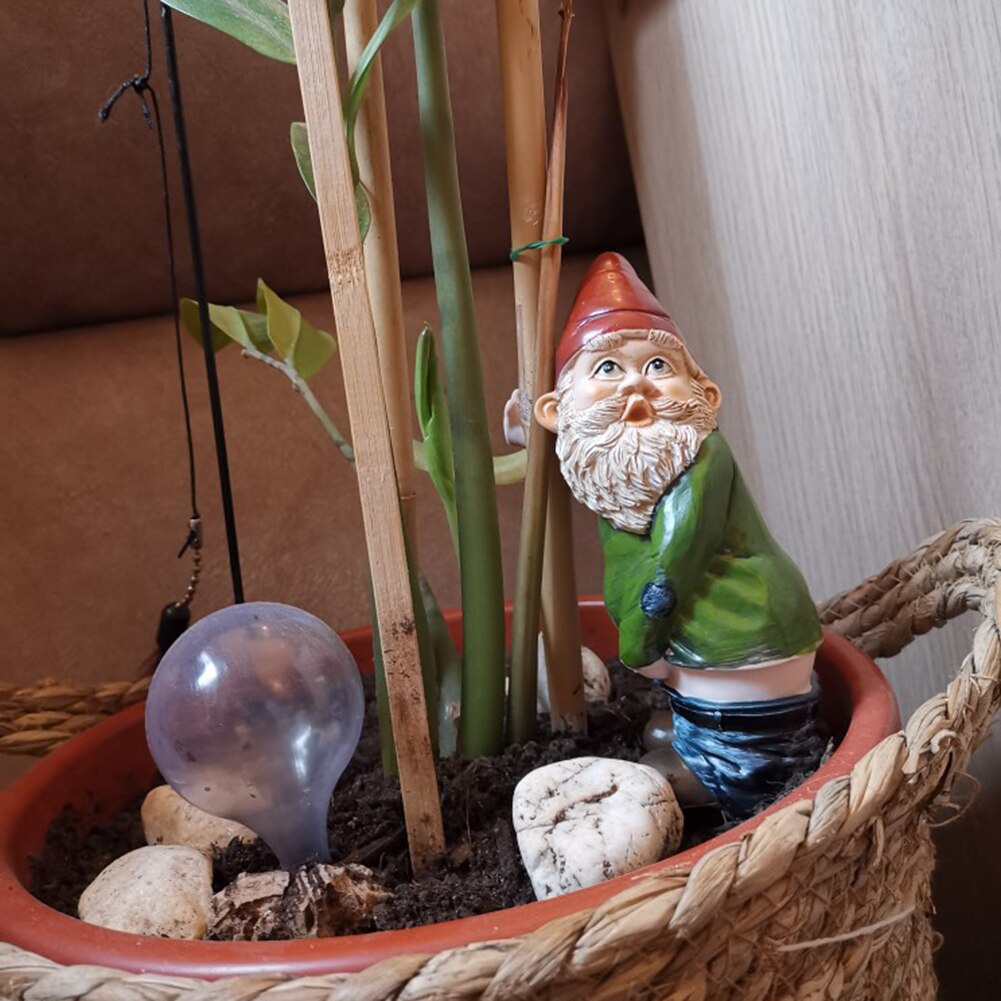 Figuras graciosas de resina para jardín, estatua de decoración de jardín travieso, adornos de césped para interior/exterior