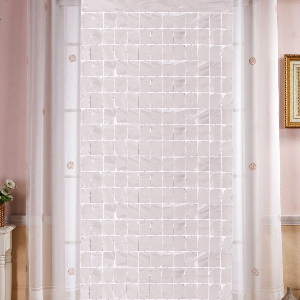 2M Bachelorette Party Backdrops Birthday Party Decorations Birthday Wedding Backdrop Decorations Wall Background Party Curtain: Silver