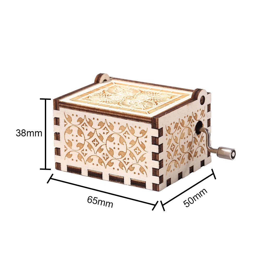 Classic Rotating Dancer Hand Crank Musical Boxes Romantic Classic Piano Model Dancing Ballerina Music Box Birthday Wedding: D 65x50x38mm