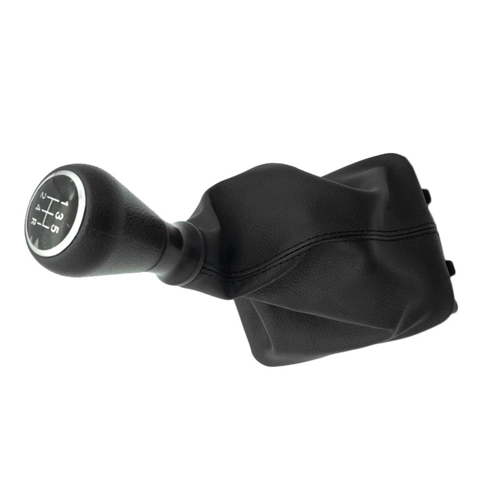 Pommeau de levier de vitesse 5 vitesses avec colliers levier de changement de vitesse cache Anti-poussière pour Peugeot 206 406