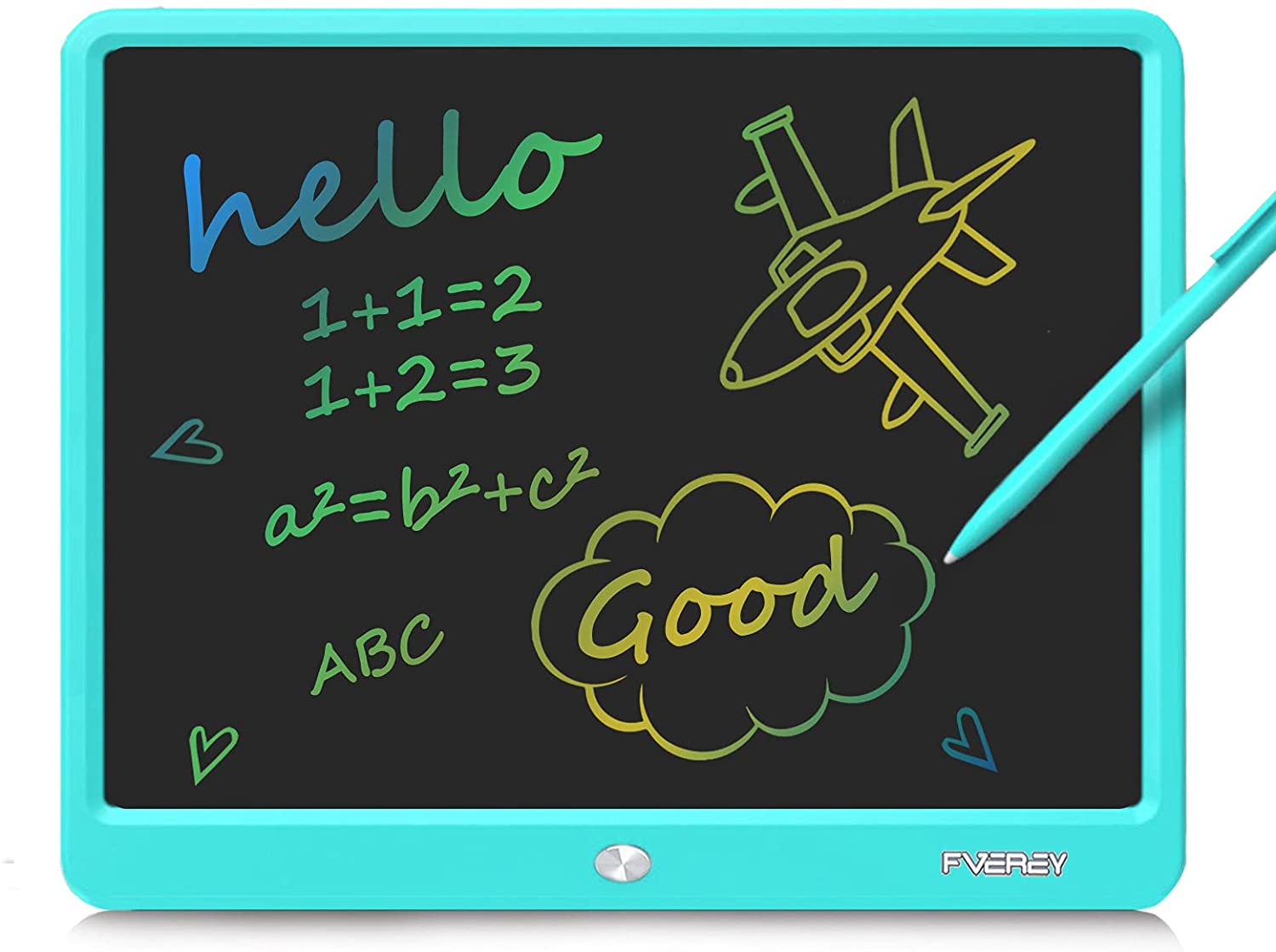 15Inch Electronic Drawing Board LCD Screen Writing Tablet Digital Graphic Drawing Tablets Electronic Handwriting Pad Board+Pen: color blue