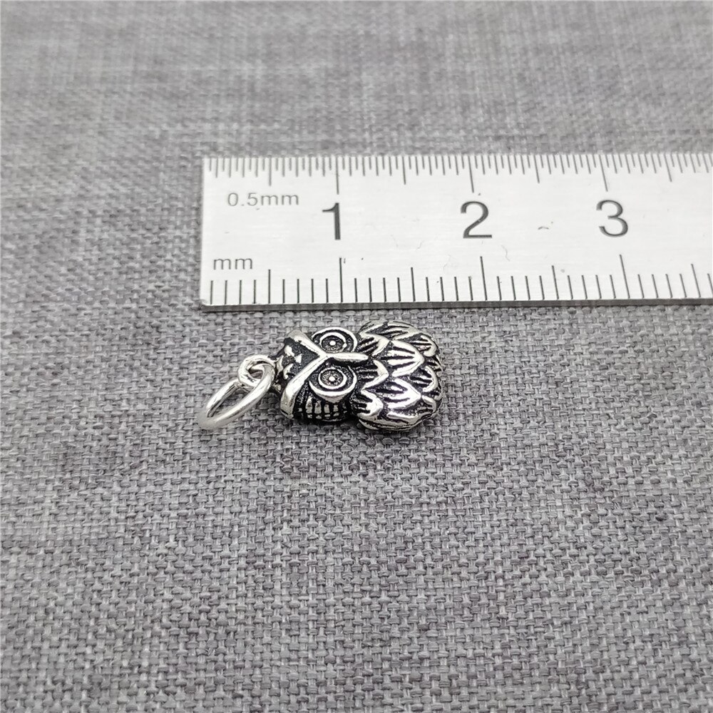 3 Stuks Van 925 Sterling Zilveren Uil Charms 2-Zijdig Voor Armband Ketting