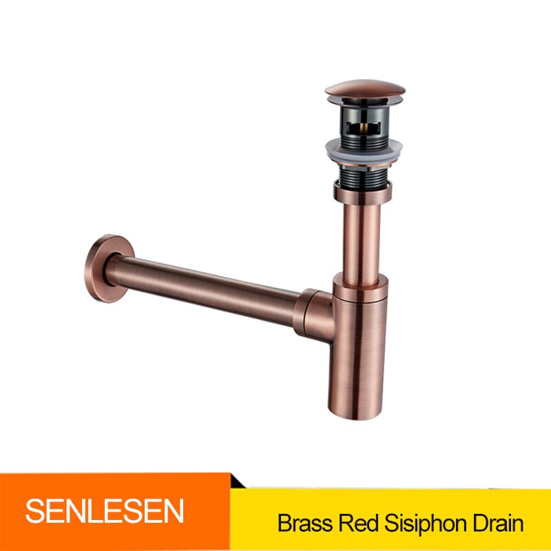 Senlesen Washbasin Drain Pipe Drainer Basin Sink Counter Odor-resistant Drain Pipe Fitting Set