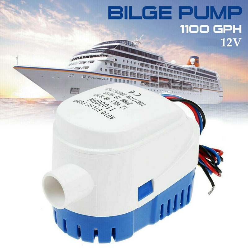 12V 1100GPH Marine Boot Automatische Bilge Waterpomp Rv Auto Dompelpomp
