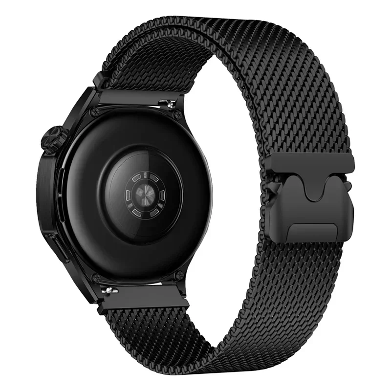 Pulseira de laço magnético milanês, 18mm 22mm 20mm para galaxy watch 7 6 5 4 40mm 44mm para huawei gt5pro gt4 pulseira de aço inoxidável: xxxxl / Rose Gold