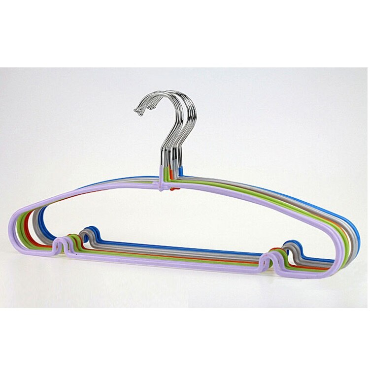 Cukierki kolor powlekane tworzywem metalowy wieszak na ubrania, antypoślizgowy stojak (20 części/partia)