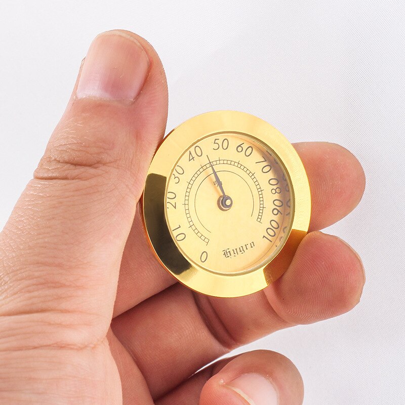 Precision Cigar Hygrometer Accurate Portable Mini Mechanical Humidor Hygrometers Round Humidity Detector Accessories For Cigars