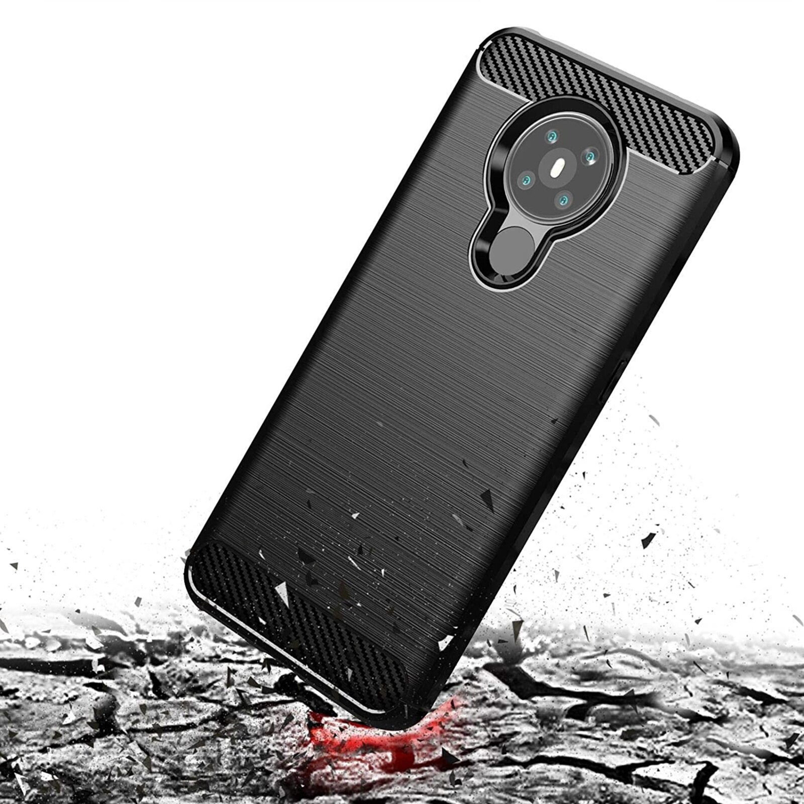 Nokia 5.3 Carbon Black Case Tpu Gel Case Mobiele Telefoon Accessoires