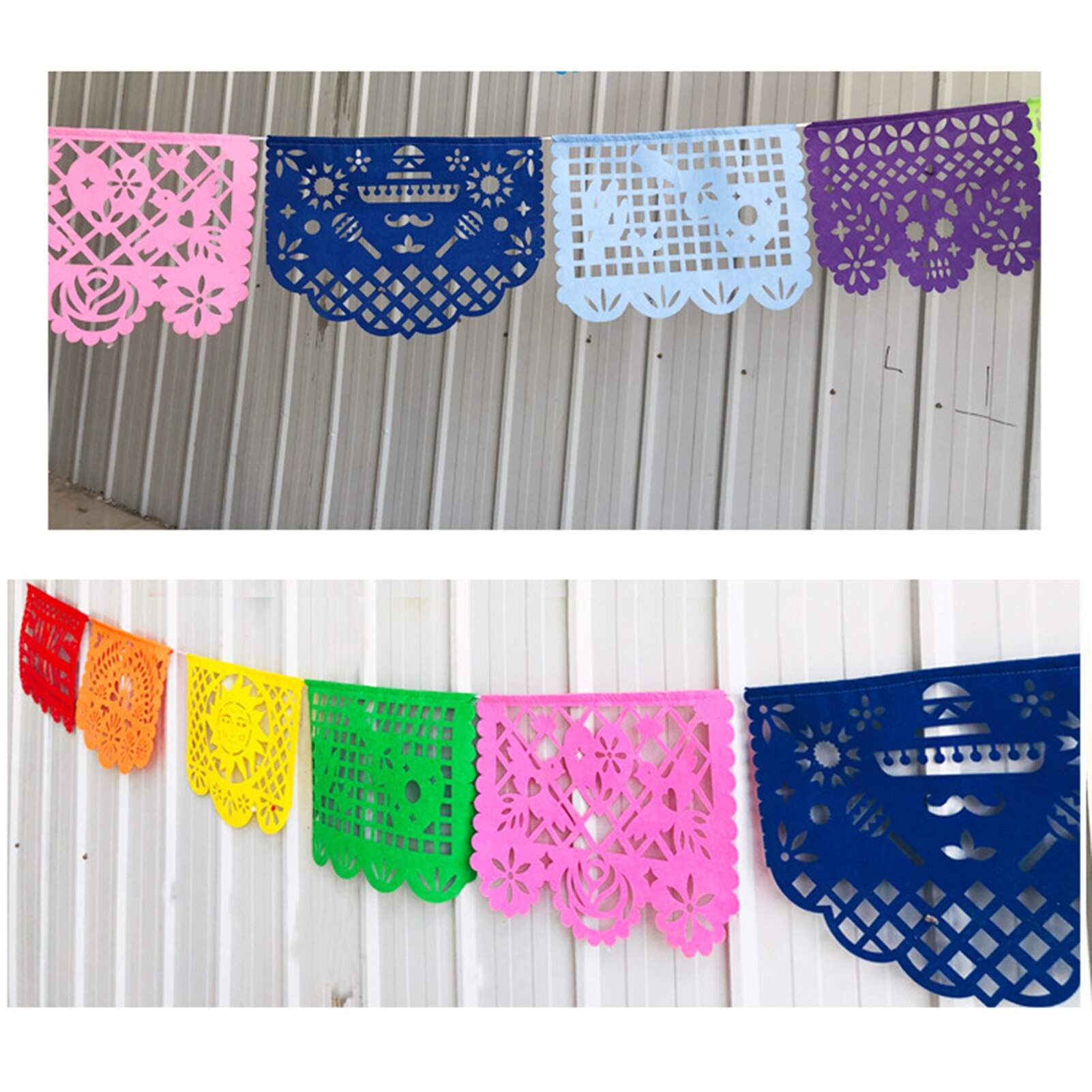 Novelty 1x Mexican Banner Flags Garland Wedding Spanish Mexican Party Decor for party anniversary
