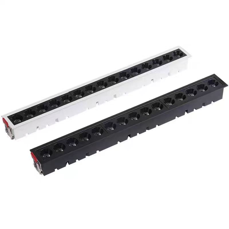 Dimmbare LED-Kühlergrill leuchte 10w/20w/30 wac110v220v Linien leuchte eingebettet ohne Haupt licht Röhren leuchte Decken leuchte Innen beleuchtung