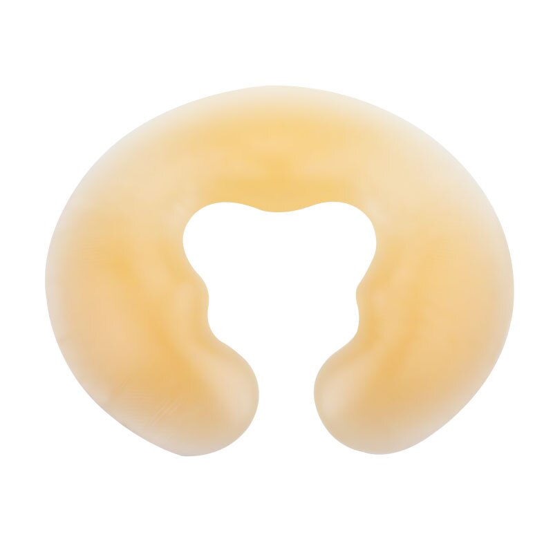 1Pcs 700G Soft Silicon Spa U-vorm Massage Kussen Spa Gel Pad Gezicht Relax Body Massage Cradle Kussen gezondheidszorg: yellow