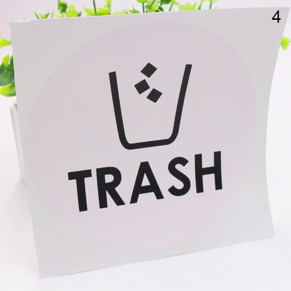 Adhesive Sticker Label Decal Durable for Bottle Trash Can Scrapbooking Home Office can CSV: 4
