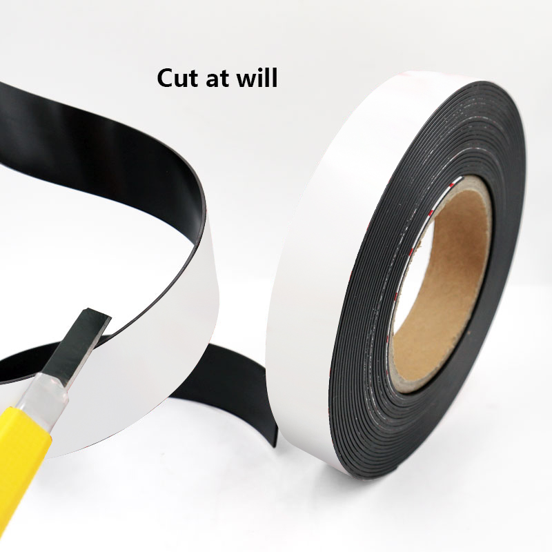 Sterke flexibele magneetstrip, zelfklevende magneetband, rubberen magneetband, lengte 39,37 inch