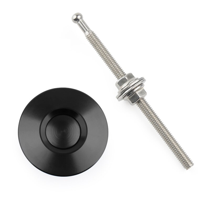 universell 1 stk 1.25 " 32mm trykknapp med trykknapper, låseklipsett, bil hurtig jdm stil pinner: B-svart