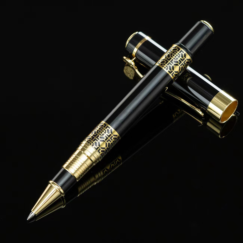 Luxuriöser Metall-Kugelschreiber mit blauer/schwarzer Tinte, Nachfüllung, Geschäft-Signierstift, neutraler Stift, für Studenten, Schreiben, Schule, Bürobedarf
