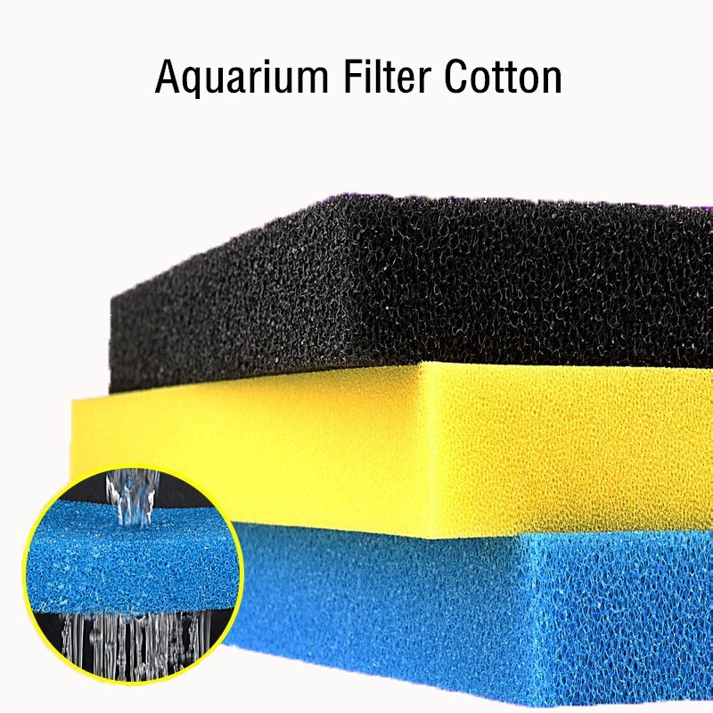 Aquarium Filter Bio Spons Aquarium Vijver Schuim Spons Filter Media Katoen Voor Zoutwater Nano Tanks Terraria