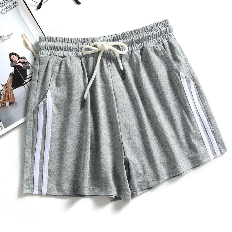 Sports Shorts Women Summer Anti Emptied Loose Running Shorts Casual Lady Elastic Waist Beach Correndo Short Pants