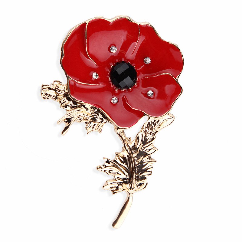Poppy Broche Uk Prinses Souvenir Pin Geëmailleerd Rode Papaver Bloem Broches Gemenebest Van Naties Zinklegering Broche Pinnen: XZ-Yinglihua jinyezi