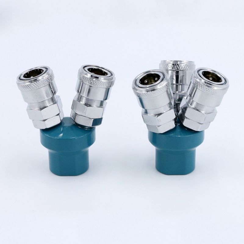2/3 Way Quick Connector Air Compressor Manifold Multi Hose Coupler Fitting Pneumatic Tools Hardware Accessories