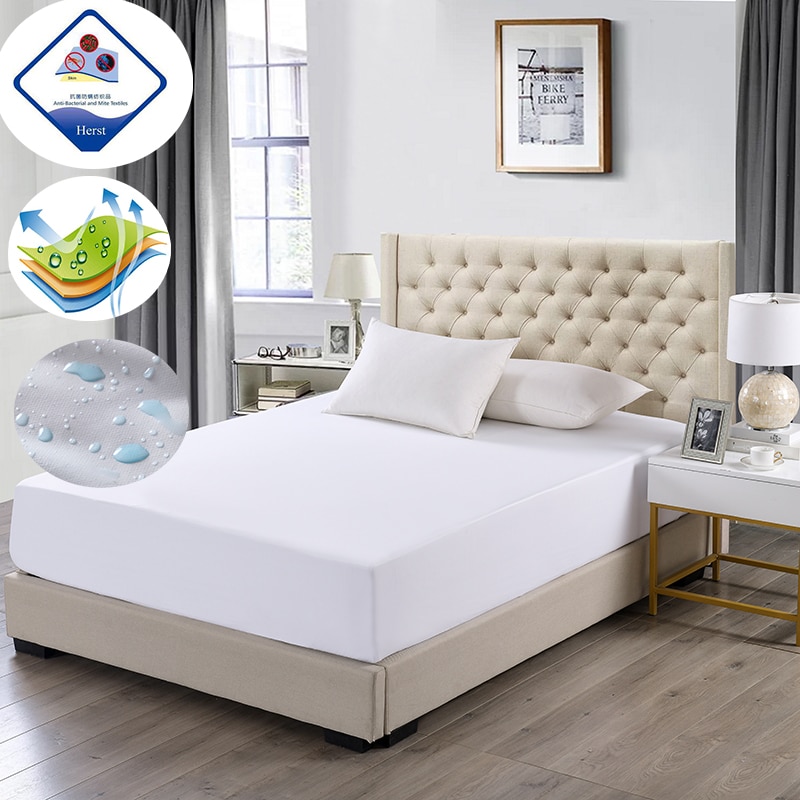 Waterdichte Matras Top Hypoallergeen Matrasbeschermer Tegen Huisstofmijt en Bacteriën Hoeslaken Matras Topper