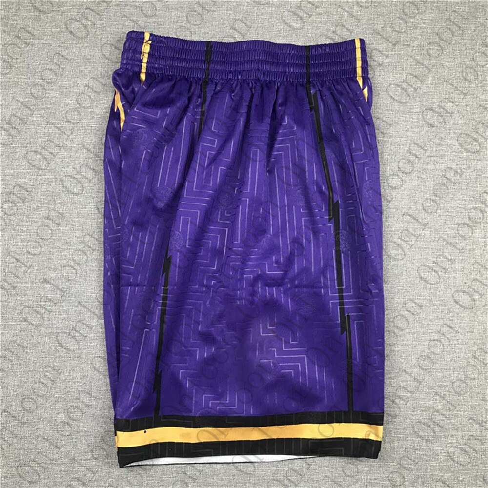 Mens American Basketball Corto Toronto Squadra Ricamo Shorts Sport Pantalones Cortos Hombre breve cestino