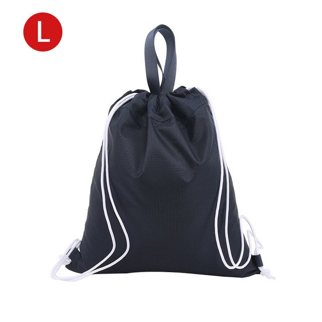 Mannen Sporttas Reizen Opbergzakken Waterdicht Sneldrogende Pack Koord Sport Rugzak Nylon Lichtgewicht Draagbare Tas Vrouwen: Navy l