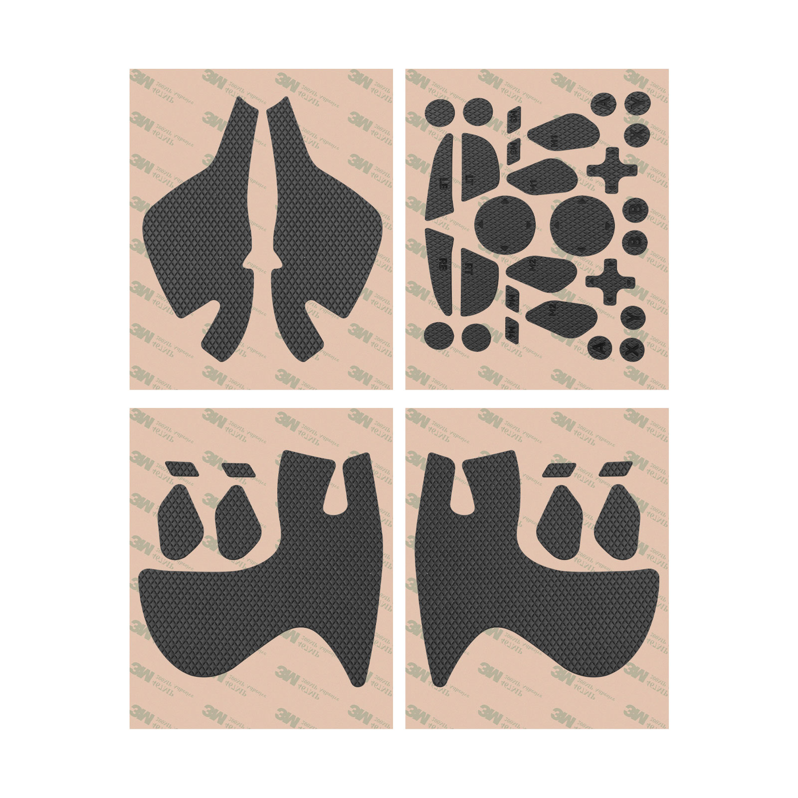 Zwart TALONGAMS Controller Grip Tape Klassieke versie Compatibel met BIGBIG WON BLITZ 2 Draadloos gaminghandvat, knoppen antislip: Default Title