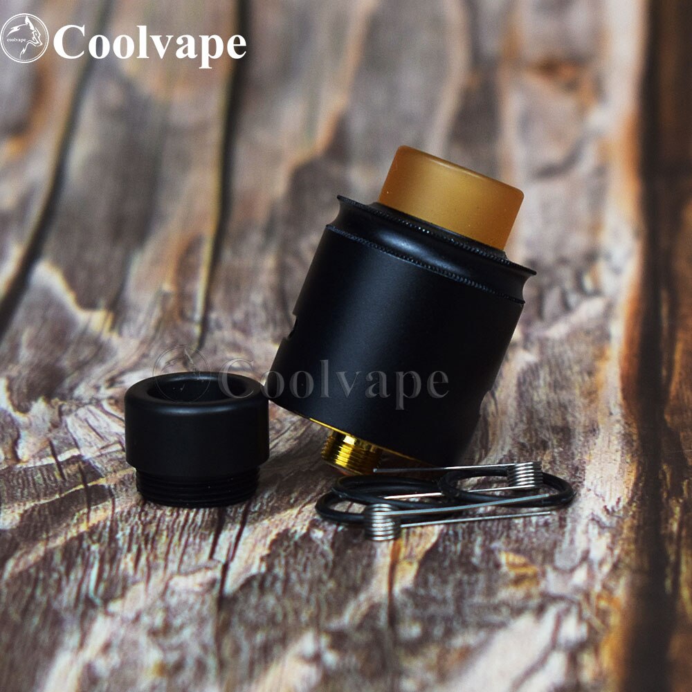 coolvape Apocalypse RDA 24mm Adjustable with pin BF Vaporizer Adjustable Airflow Control Rebuilding tank vs goon v1.5 rda: black 1