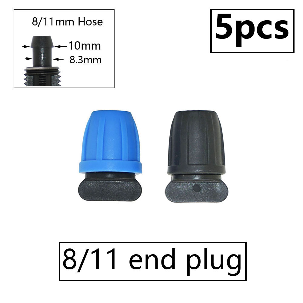 3/8" Bewässerung Gartenschlauch Anschluss 8/11 4/7 3/5mm Schlauch Reduzierstück gemeinsam T-Stück Winkel Endstopfen Tropfbewässerungssystem passend zu: Braun