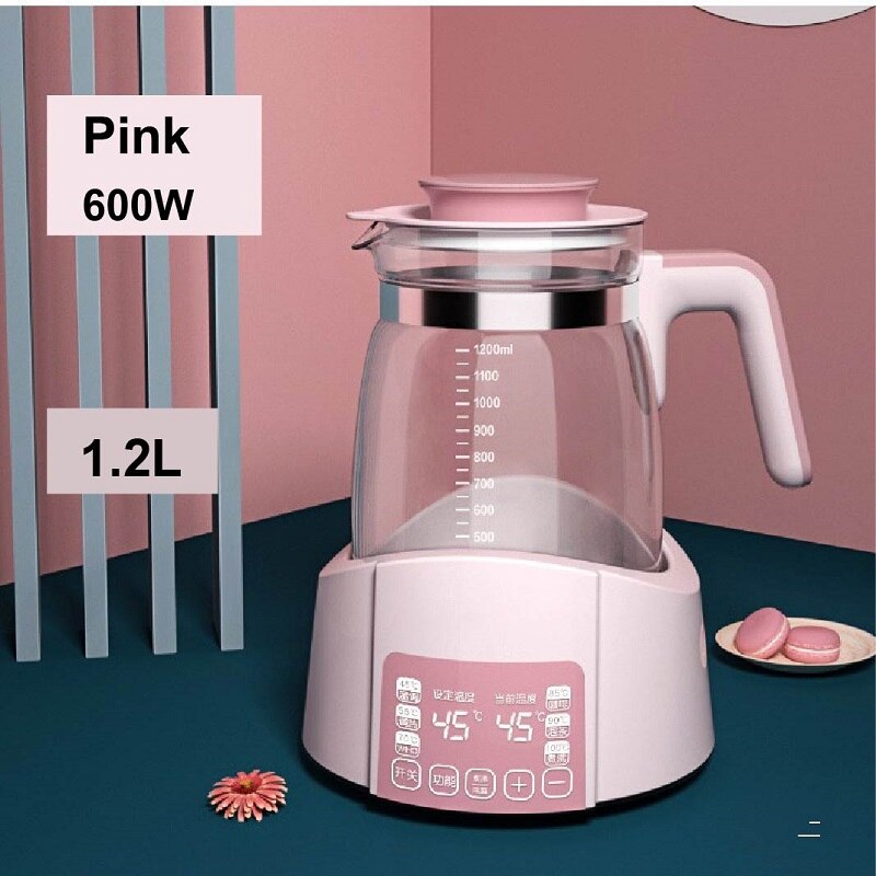 Kleinkind Thermostat Milch Regler Wasserkocher Wasser Clever Isolierung Topf Automatische Milch Wärmer Milch Pulver Thermo Baby Wasserkocher: Rosa / CN