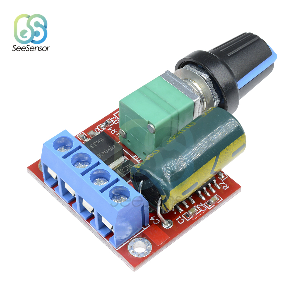 5A 90W PWM 12V DC Motor Speed Controller Module DC-DC 4.5V-35V Adjustable Speed Regulator Control Governor Switch 24V