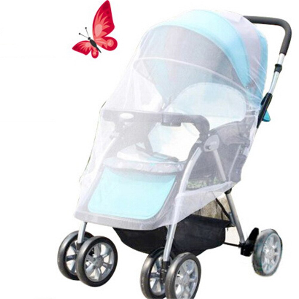 -né enfant en bas âge infantile bébé poussette Crip filet chaise pousser moustique moustiquaire maille sûre blanc