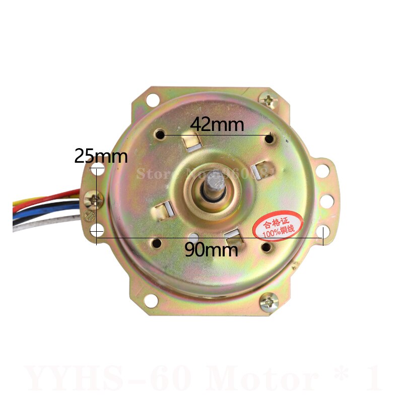 YYHS-60 Air Cooler Motor Water-cooled Air-conditioning Fan Motor Cooling and Heating Fan Pure Copper Wire 220V 60W 0.23A 1200rpm