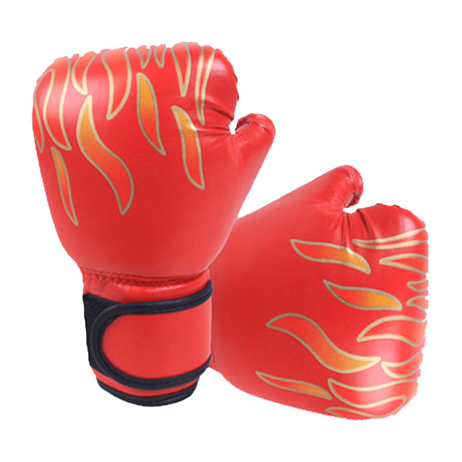 Boxing Gloves Flame Tiger Children's Training Gloves Teens Junior Kids Sparring Gloves for Punching Bag Kickboxing Sports: Red B / 16x26cm
