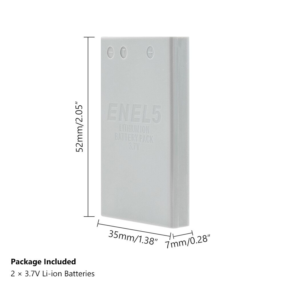 EN-EL5 Battery For Nikon Coolpix 3700 4200 5200 5900 7900 P3 P4 P80 P90 P5100 P6000 P80 P90 P100 P500 P510 P520 P530 S10