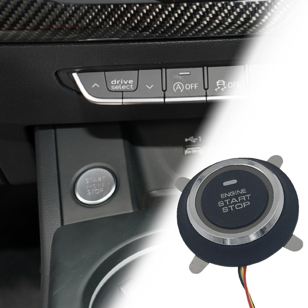 Engine Switch Small 12V Car Engine Start Button Car Interior Ignition Switch