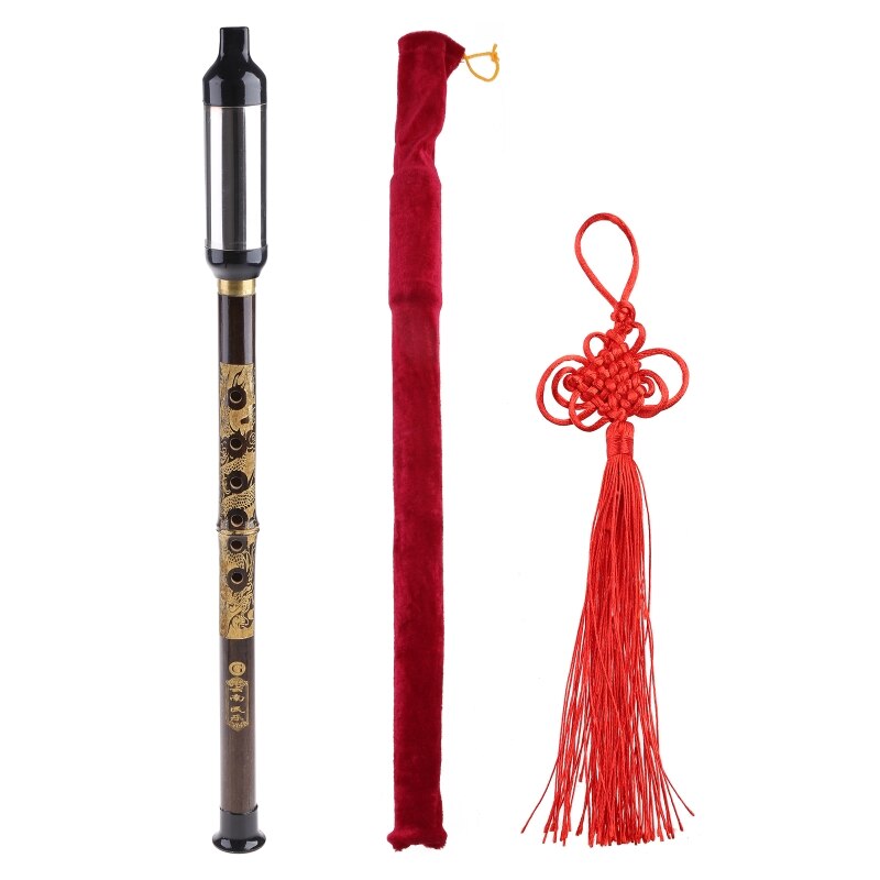 Fluiten Houtblazers Zwarte Bamboe Chinese Yunnan Bawu G Sleutel Pijp Muziek Instrument