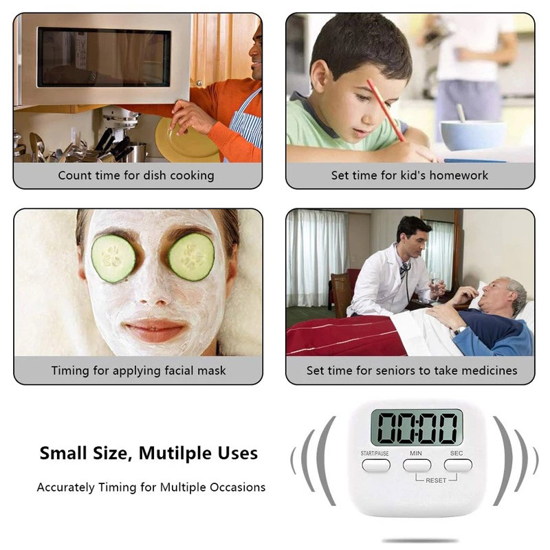 LCD Digital Bildschirm Küche Timer Magnetische Kochen Countdown-Alarm Schlaf Stoppuhr Temporizador Uhr Hause Multifunktionale Werkzeuge