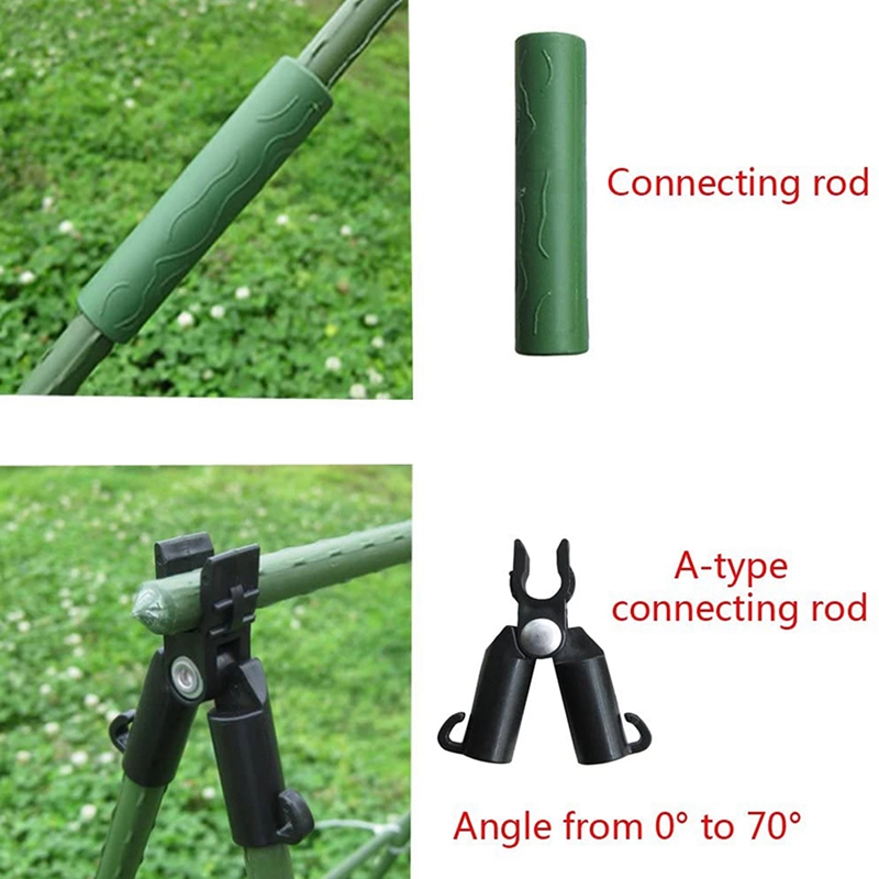 35Pcs Bracket Climbing Frame Set Plant Pile Connector Clip Connecting Cross-Buckle Fixing Joints Plastic Garden Tools