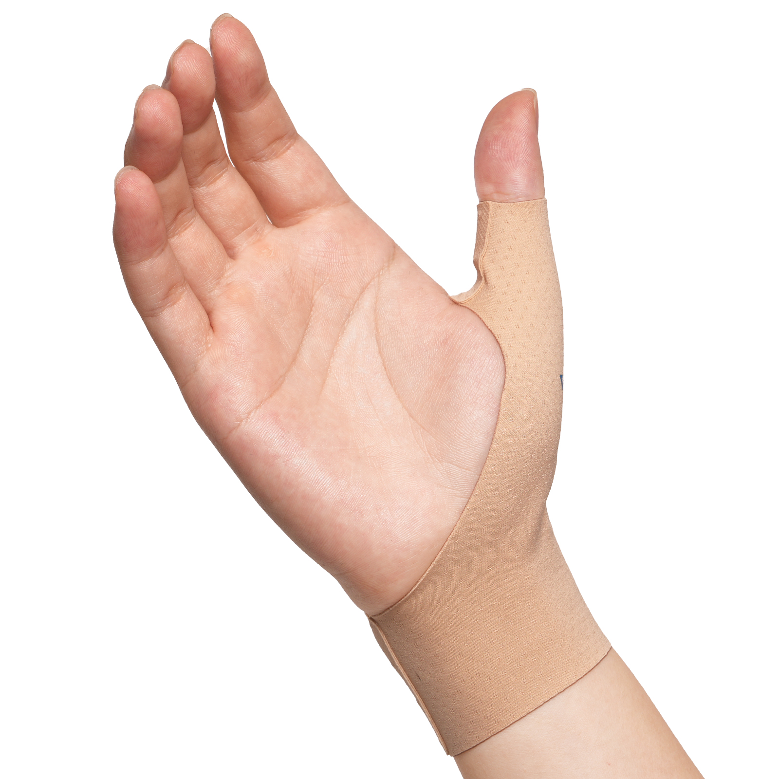 VELPEAU – attelle de soutien élastique pour le pouce, pour la douleur de la ténosynovite et l'isoler la peau, doublure respirante et s'adapte aux deux mains: Marron / Grand
