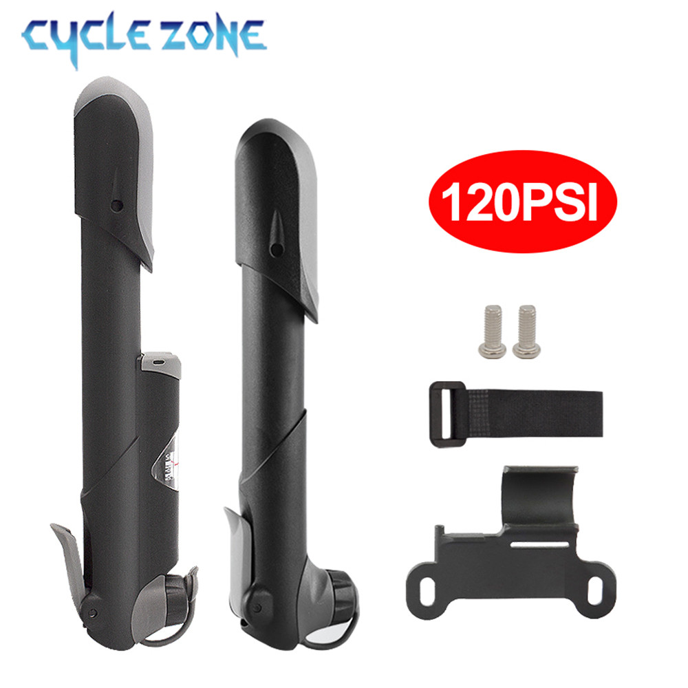 Tragbare fahrrad pumpe mini luftdruck manometer mountain bike pumpe outdoor av/fv ventil mtb bike air inflator